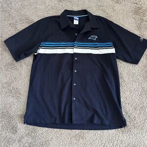 Reebok Team Apparel Carolina Panthers Button Down